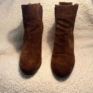 Brown suede Vince Camuto ankle boots